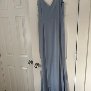 Elegant Blue Evening Gown